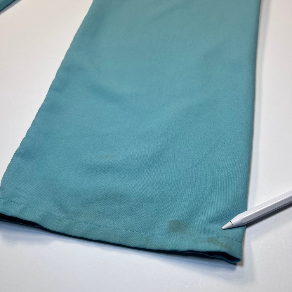 FIGS Technical Collection Scrub Pants Women XL Aqua Teal Straight Leg Drawstring - Picture 8 of 13